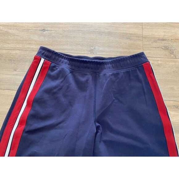 Lululemon Cover Your Track Pants Womens 10 Midnight Navy Stretch Gym Striped - Picture 2 of 9